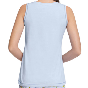 Camiseta sin mangas de algodón/fibra de bambú de talla grande para mujer - Product Image 2