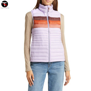 เสื้อกั๊กฤดูหนาวของผู้หญิงคอปกสูงผ้าฝ้ายระบายอากาศกันลมและโลโก้สำหรับสภาพอากาศหนาวเย็น - Product Image 3