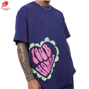 Camisetas personalizadas con estampado puff, ropa informal de estilo urbano para hombre, a la moda y a un precio razonable. - Product Image 1