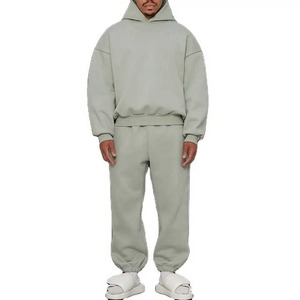 Sudadera con capucha de lana deportiva informal para hombre OEM 100% algodón ecológico buena calidad logotipo personalizado moda al por mayor - Product Image 2