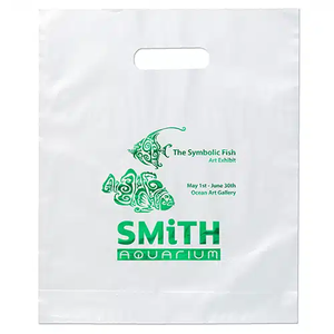 Bolsas DE LA COMPRA respetuosas con el medio ambiente impresas con logotipo personalizado, bolsa troquelada con asa de parche de fábrica para uso en supermercados - Product Image 4