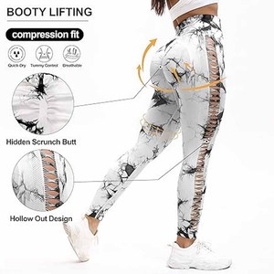 Mallas de alta calidad hechas a medida para gimnasios de mujeres para usar mallas de yoga para ejercicio los mismos pantalones de yoga Lulu de Dress Sports - Product Image 4