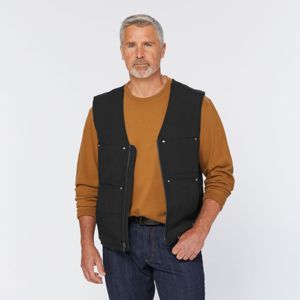 Chaleco de trabajo personalizado OEM para hombre, tela de lona de poliéster/algodón, cierre de cremallera, bolsillo frontal para verano, ropa de construcción - Product Image 2