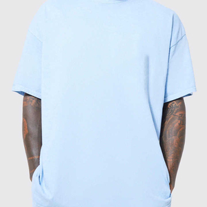 2025 haute qualité survêtement Shorts et T-shirt ensembles jumeaux 100% coton blanc goutte épaule double ensemble pour hommes - Product Image 6