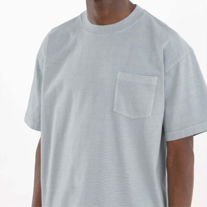 "เสื้อยืดผู้ชายคุณภาพสูงจากการซักกระเป๋า-นุ่มและสบาย-เหมาะสำหรับสวมใส่สบายและใช้ในชีวิตประจำวัน - Product Image 1