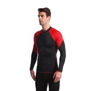 Camiseta de Compresión de Manga Larga para Hombre, Traje de Baño, Rashguard de MMA, Rashguard de Bjj, Tejido de Malla Lateral, Logotipo Personalizado, Sin Gi, para Correr - Product Image 4