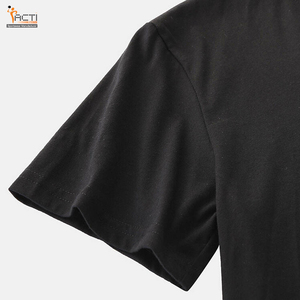 Bordure contrastée dernière mode nouveau Design T-shirt vêtements de rue imprimé personnalisé logo impression T-shirts pour hommes - Product Image 5