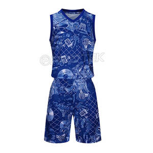 Uniforme de basket-ball respirant de haute qualité en sublimation graphique, taille plus, pour hommes et femmes, design personnalisé, 100% polyester - Product Image 1