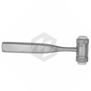Maillet en os d'hydromel Marteau chirurgical en acier inoxydable de 7 pouces Têtes en nylon remplaçables Chirurgie orthopédique dentaire Instruments médicaux - Product Image 3