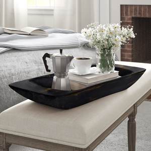 Table basse en marbre travertin beige grand design rond avec base trépied en pierre naturelle pour une déclaration étonnante dans n'importe quelle pièce - Product Image 2