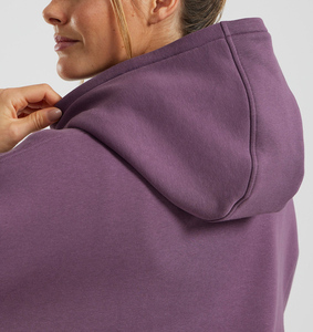 Sweat à capuche oversize de luxe imprimé pour femme, 100 % coton molletonné, épaules tombantes, style streetwear, coupe confortable, qualité supérieure personnalisée - Product Image 5