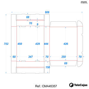 Anonymous <b>Brown</b> Kraft Cardboard Postal Box 43x35x7 cm Self-Assembling with Sturdy Lid Rigid <b>Boxes</b> Made of Recycled Materials - Product Image 6