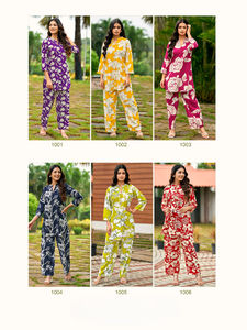 Conjunto de diseñador de rayón pesado ligero suave e informal para uso en fiestas de chicas universitarias de oficina - Product Image 6