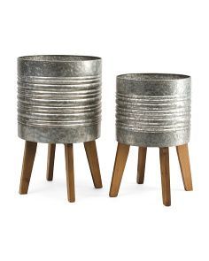 Maceta galvanizada de gran tamaño de primera calidad para decoración de jardín al aire libre con atractivo de estilo de granja con acabado duradero a prueba de herrumbre - Product Image 3