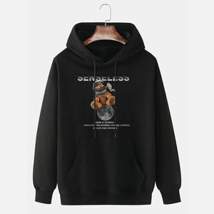 Sudadera con capucha de algodón de alta calidad unisex para hombre y mujer, venta al por mayor, diseño orgánico, forro polar con capucha en blanco para impresión Digital - Product Image 5