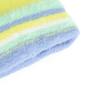 Gorro de mohair de punto suave con elegante dobladillo acanalado y ajuste elástico Gorro de mezcla de mohair elegante - Product Image 6