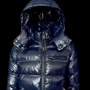 Chaqueta de Invierno para Hombre, Estilo Blazer, Color Caqui, Ecológica, Rellena de Plumas, 300g+, Ligera, con Cierre de Cremallera y Capucha Brillante - Product Image 1