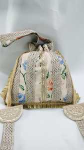 Haute qualité à la main femmes Mini Potli sac cadeau de mariage mode Style poignet sac à main perle broderie cordon fermeture - Product Image 2