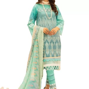 Shalwar Kameez en soie et rayonne de haute qualité pour femmes - Design classique, couleurs et tailles personnalisées, vêtements décontractés pakistanais - Product Image 1