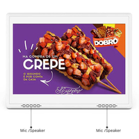 Tablette tactile Android 11 tout-en-un Support de bureau mince de 10.1 pouces Affichage numérique en forme de L pour commander des repas Table Écran LCD