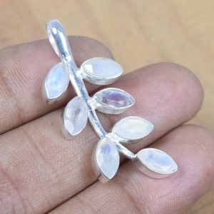 Boho Style 925 Sterling Silver Moonstone Gemstone Pendentif Bijoux Fait Main Pendentif En Argent Bijoux pour Femmes Cadeau De Mariage pour Elle - Product Image 5