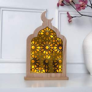 Décor de Ramadan en bois fabriqué à la main avec l'arabe conçu pour les décorations de l'Aïd, les maisons et les lieux culturels - Product Image 6