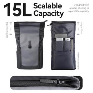 Sac à dos de style Daypack avec poches arrière et latérales en maille respirante - Product Image 4