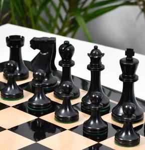 Reproducción de Lujo de Piezas de Ajedrez Inglesas Staunton, Madera Ebonizada y Boj, Rey de 3.8 cm al Mejor Precio - Product Image 2