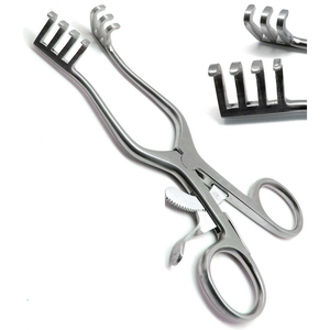 Weitlaner-Retractor para bebés Instrumentos quirúrgicos de autorretención Reutilizable Acero inoxidable Clase médica Cirugía general - Product Image 2