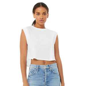 เสื้อครอปท็อปผู้หญิงแบบใหม่ ผลิตจากวัสดุคุณภาพสูง ระบายอากาศได้ดี แห้งเร็ว - Product Image 4