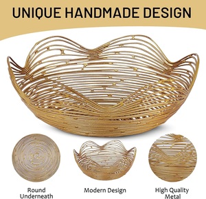 Vaisselle Bols De Service Design Finition Faite À La Main Plat De Service Et Bols Alimentaire Design Rugueux Décoration Intérieure Matériau Solide - Product Image 3