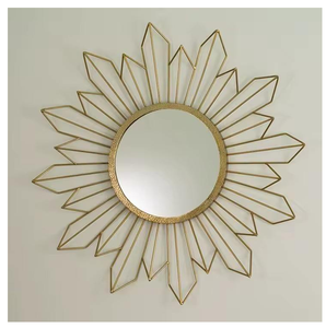Cadre de miroir en métal décoratif attrayant pour la chambre à coucher, utilisé pour la décoration de la maison, de bonne qualité à un prix abordable, design tendance - Product Image 2