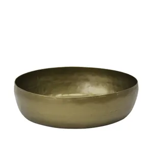Best Selling Set of 3 Round Iron Welded Serving <b>Bowls</b> Antique Brass Gold Colour Christmas <b>Snack</b> <b>Bowl</b> Household Kitchenware - Product Image 1