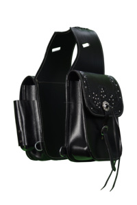 Bolsa de sillín de mano duradera de calidad superior de cuero genuino de alta calidad para bolsas de sillín de salto ecuestre - Product Image 3