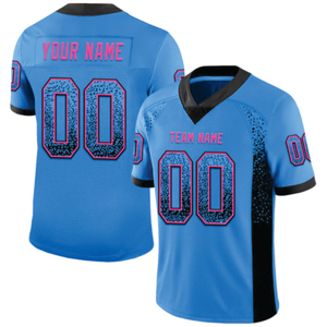 Camiseta de malla de gran tamaño con estampado personalizado Unisex Retro Boxy recortada corta protección UV camiseta de fútbol americano - Product Image 3
