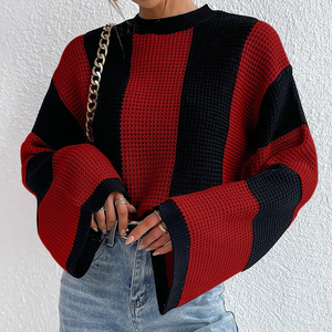 การออกแบบที่กําหนดเองเสื้อกันหนาวขายส่งแฟชั่นผ้าฝ้ายพลัสลูกเรือคอเสื้อกันหนาวผู้หญิงขนาดใหญ่ฤดูหนาว - Product Image 4