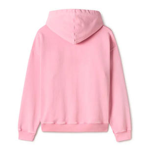 New Solid <b>Pink</b> Color Heavyweight 600 GSM Hoodie Unisex Custom OEM Logo Breathable <b>Plain</b> Blank Sports & Fitness Gym Hoodie - Product Image 2