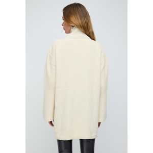 Suéter de Punto Holgado para Mujer, Transpirable, Diseño Casual Estampado con Cuello Alto para Todas las Temporadas: Invierno, Otoño, Primavera - Product Image 5