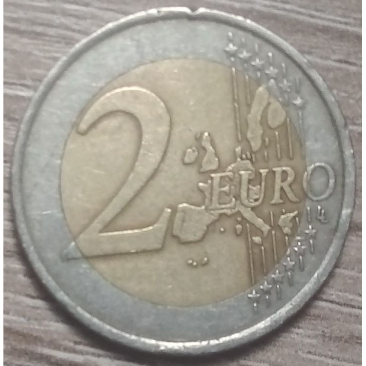 2001 2 евро Франция редкая монета уникальная валютная папка