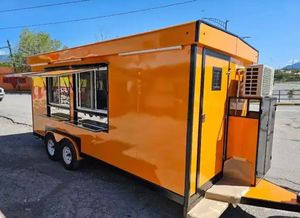 Mobile Food Vending Catering Trailer for Sale Customized Fully Equipped Towable Food Trailer Fiberglass Snack Food Chips - Product Image 6