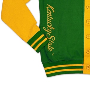 Top qualité personnalisé broderie Chenille Patch hommes haute qualité laine tricoté université collège Cardigan pull - Product Image 5