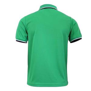 เสื้อโปโลผ้าฝ้าย 100% สีเขียว แบบซิปครึ่งตัว รับผลิตตามแบบ (OEM) ระบายอากาศได้ดี แขนสั้น เหมาะสำหรับกอล์ฟ  ผู้ผลิตเสื้อโปโล - Product Image 5