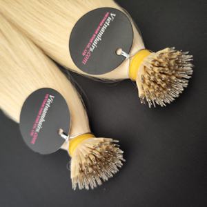 Extensiones de cabello humano virgen de la mejor calidad 100%, hechas en Vietnam, Nano-Link, cutícula completa, extremos súper doblemente dibujados, precio al por mayor - Product Image 1