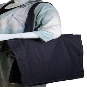 Bolso de mano de lona de algodón 100% ecológico de nuevo estilo para mujer, bolso de compras de moda con logotipo impreso personalizado reciclado - Product Image 3