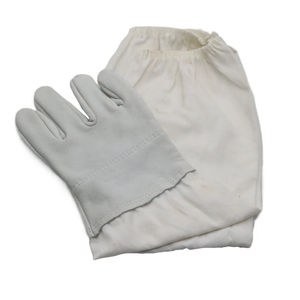 2025ถุงมือหนังแพะสำหรับเลี้ยงผึ้งถุงมือยาวทำจากหนังสีเทาสำหรับเลี้ยงผึ้งผลิตจากโรงงาน - Product Image 2