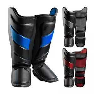 สนับแข้งหนังแท้แบบมืออาชีพจาก Lawd Sports พร้อมเสริมความแข็งแรงด้วย PC/PVC สำหรับการฝึกมวยไทย คิกบ็อกซิ่ง และศิลปะการต่อสู้ - Product Image 4
