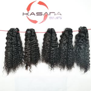 Machine indienne trame Temple vierge couleur naturelle trame de cheveux pour femmes noir cuticule aligné Double vente en gros pas cher cheveux humains - Product Image 4