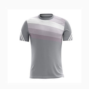 Camiseta de Fútbol Personalizada por Sublimación para Hombre, Blanca y Negra, Cuello Redondo, Manga Corta, Transpirable, Antibacteriana, Ligera y Deportiva - Product Image 5