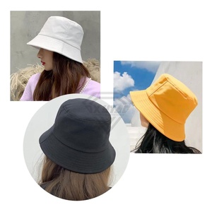 หมวกบักเก็ตผ้าฝ้ายสไตล์สตรีทแวร์หมวกชาวประมงหมวกถักลายเอง - Product Image 3