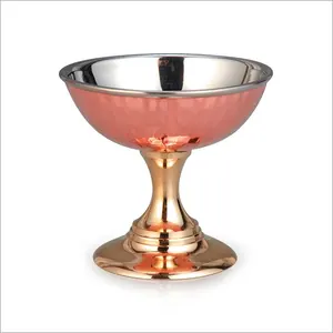 ที่วางถ้วยไอศครีม,ที่วางแก้วไอศครีมหรูหราขัดทองแดงคุณภาพสูงสำหรับบ้านโรงแรมร้านอาหารที่ให้บริการใช้ - Product Image 3